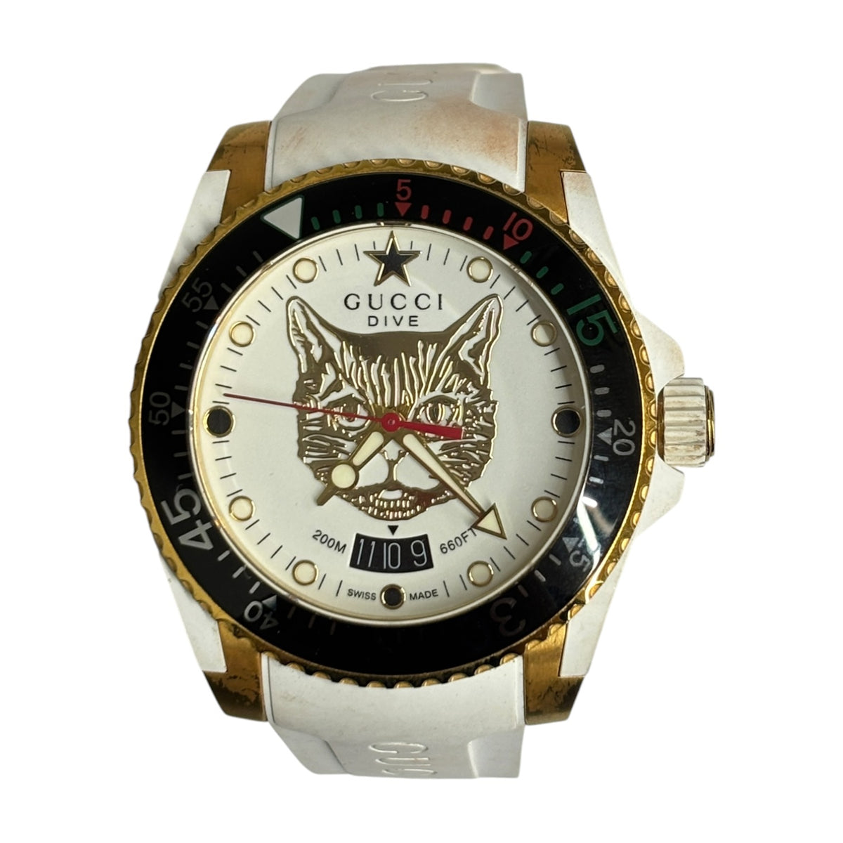 GUCCI Wrist Watch 136.3 Rank (C) Stain