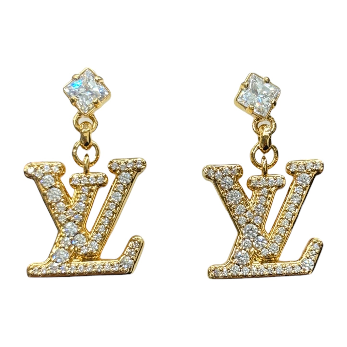Louis Vuitton Earring Gold M01844 Rank (B)