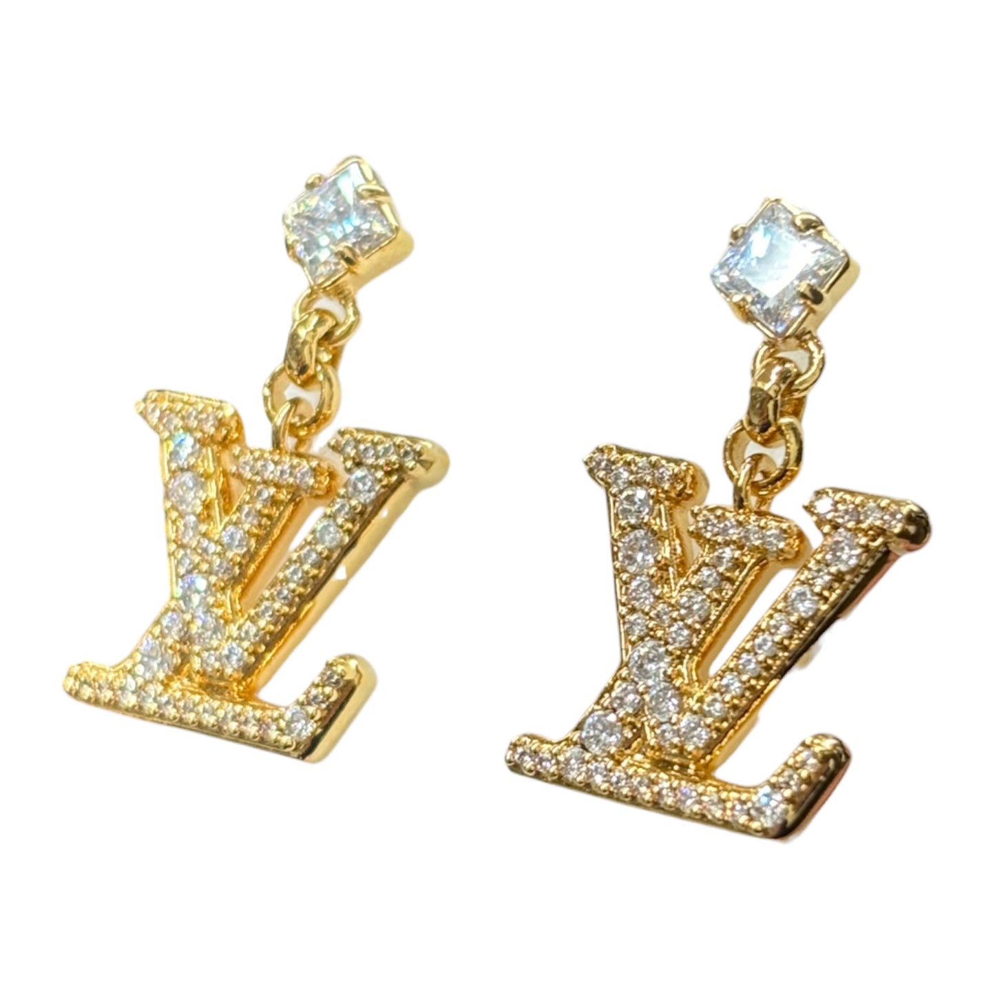 Louis Vuitton Earring Gold M01844 Rank (B)