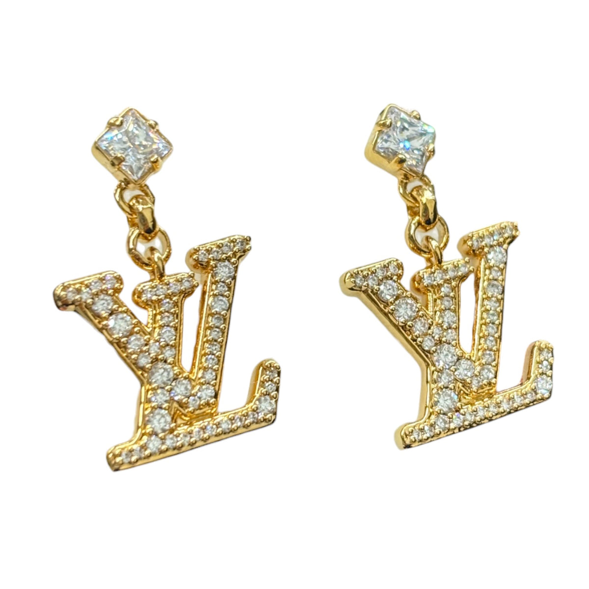 Louis Vuitton Earring Gold M01844 Rank (B)