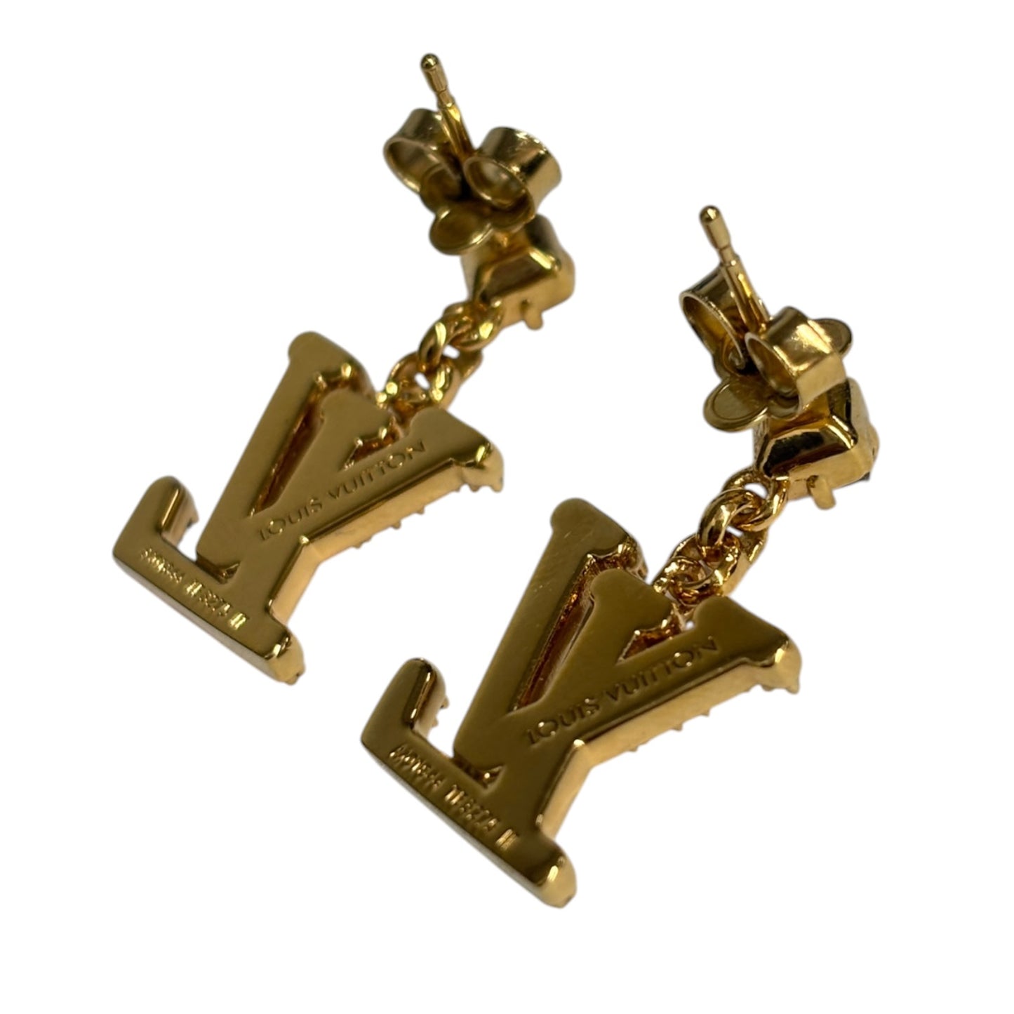 Louis Vuitton Earring Gold M01844 Rank (B)