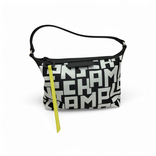 LONGCHAMP Mini Handbag 10039412067 White And Black Rank B
