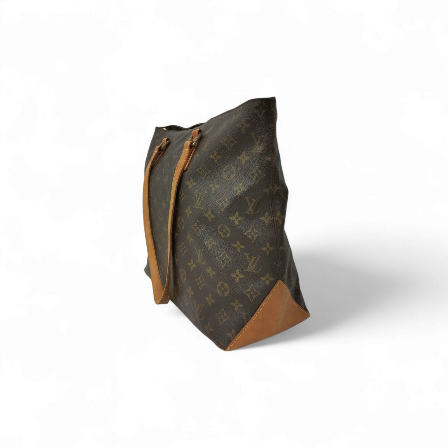LOUIS VUITTON Shoulder Tote Bag Monogram M51151 Brown Scratch/Stain TH1011 *Strap Damage Rank B