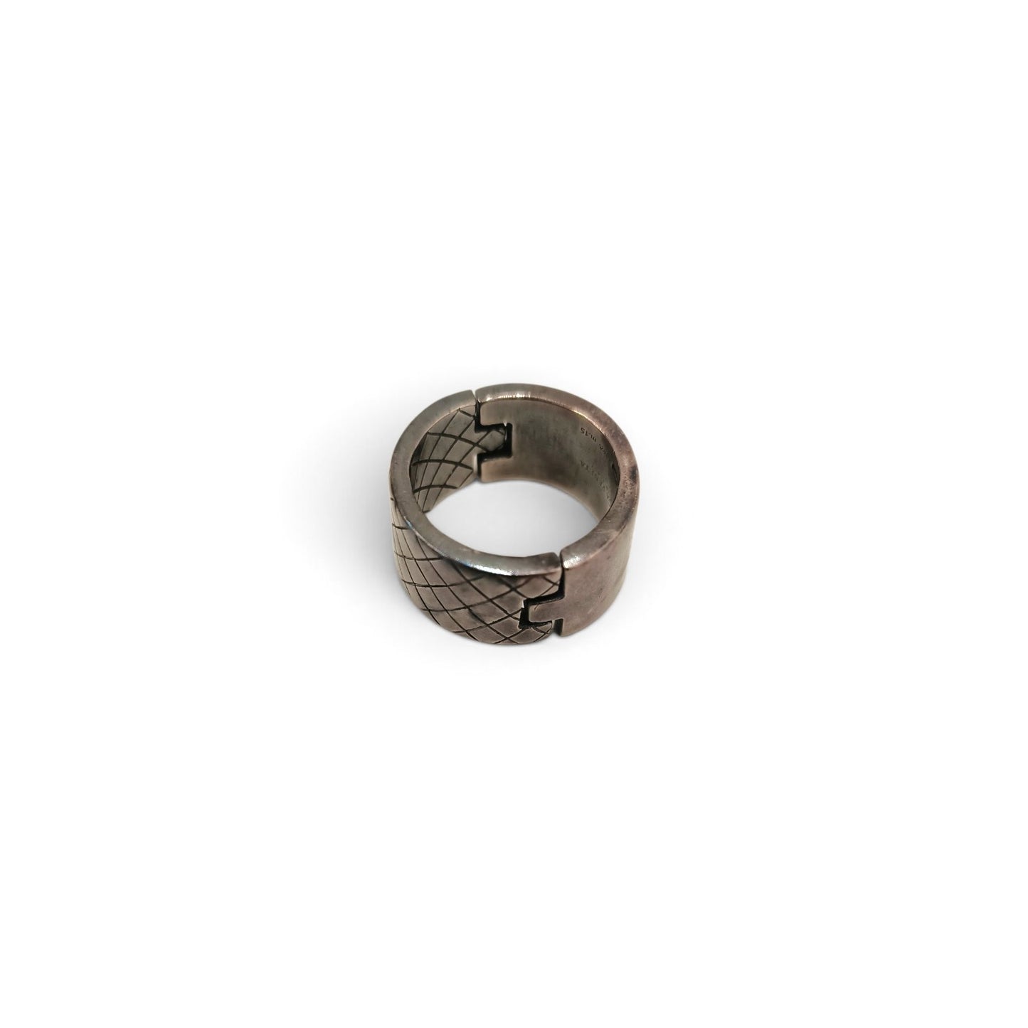 Ring BOTTEGA VENETA Silver Intrecciato Rank B