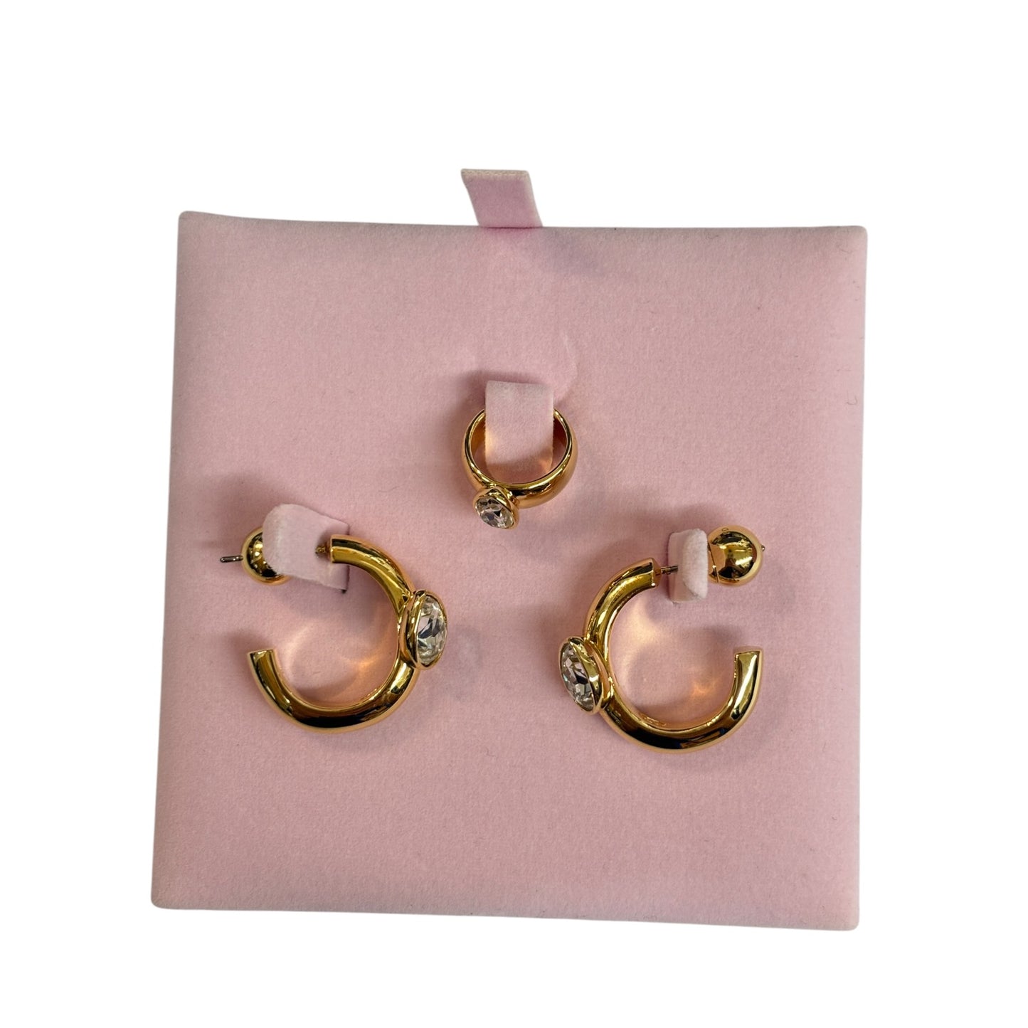 SWAROVSKI Earring Gold Crystal Cuff Gold