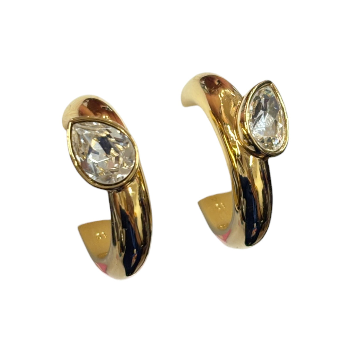 SWAROVSKI Earring Gold Crystal Cuff Gold