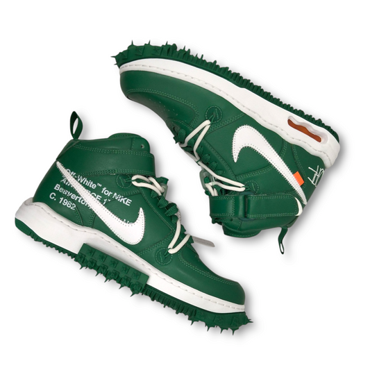 NIKE High Cut Sneakers DR0500 300 Air Force 1 Mid x Off-White Green 300 Rank A