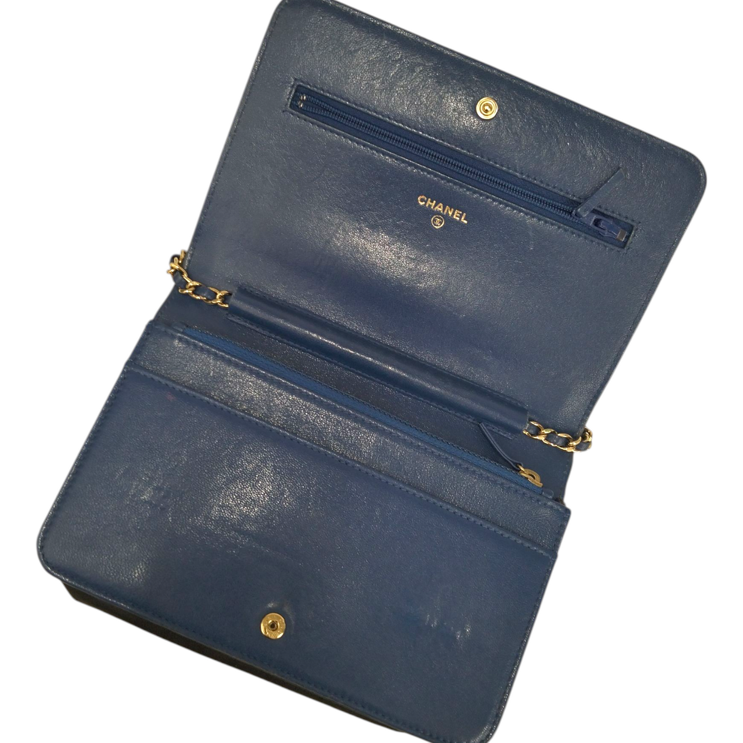 CHANEL Bag Black/Blue Damage 23898002 Rank (BC)
