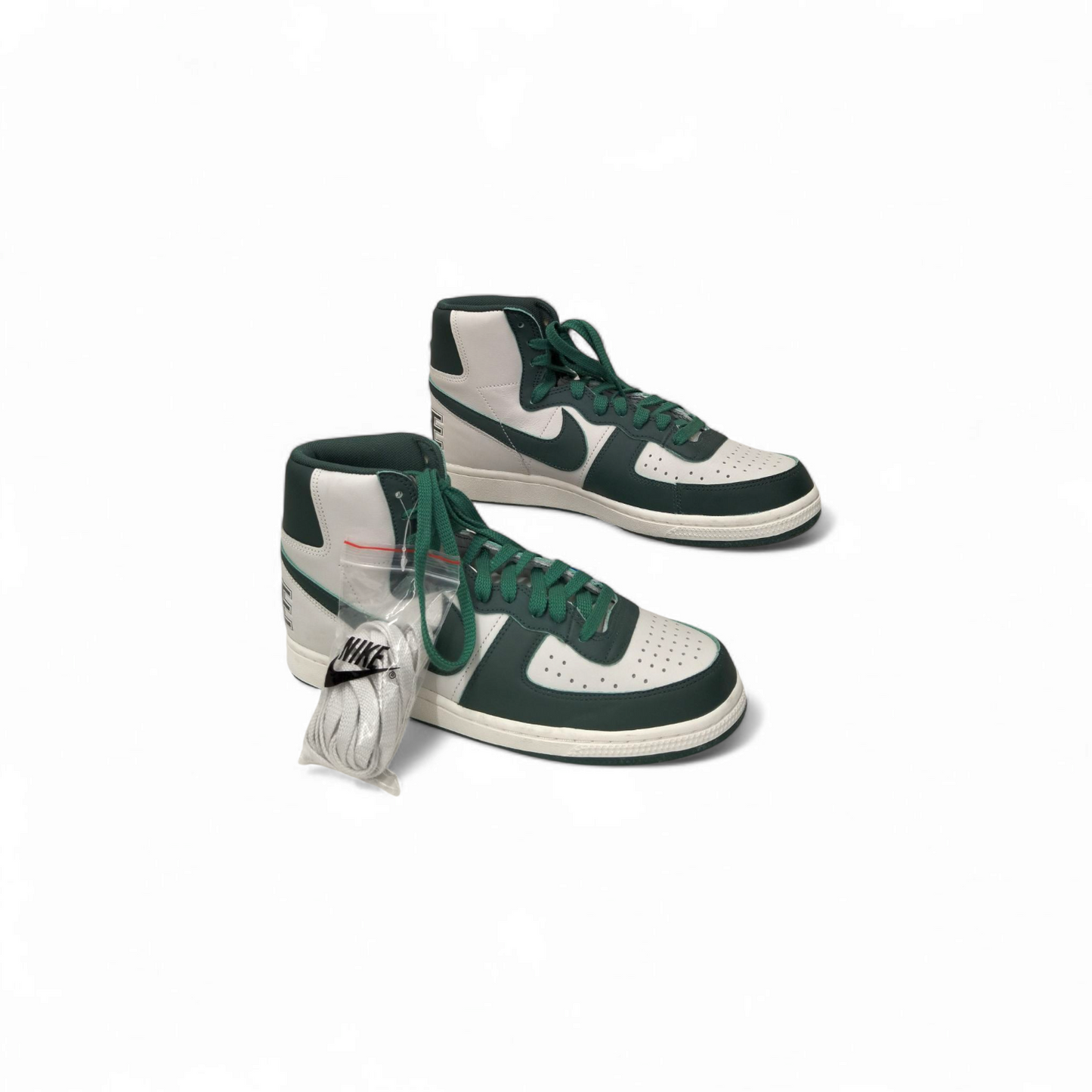 NIKE Sneaker SIZE 9.5US FD0650-100 Mens White/Green Rank B