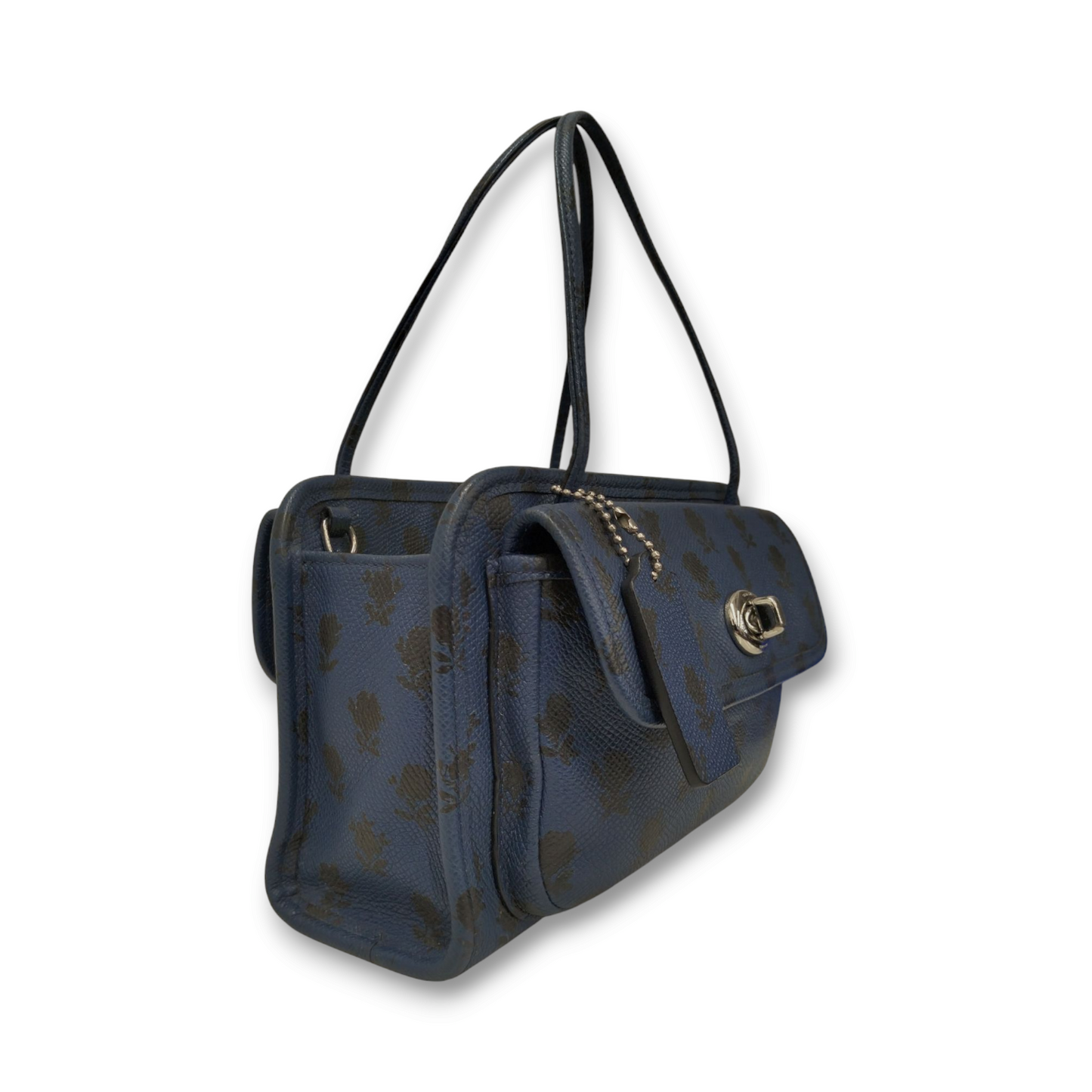 COACH 2WAY Bag 34471 Blue/Black Rank B