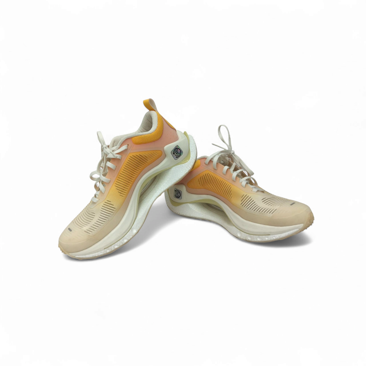 Li-Ning CRC Sneaker Size9 Mens Ivory/Orange Shadow ZGS083-1 Rank B