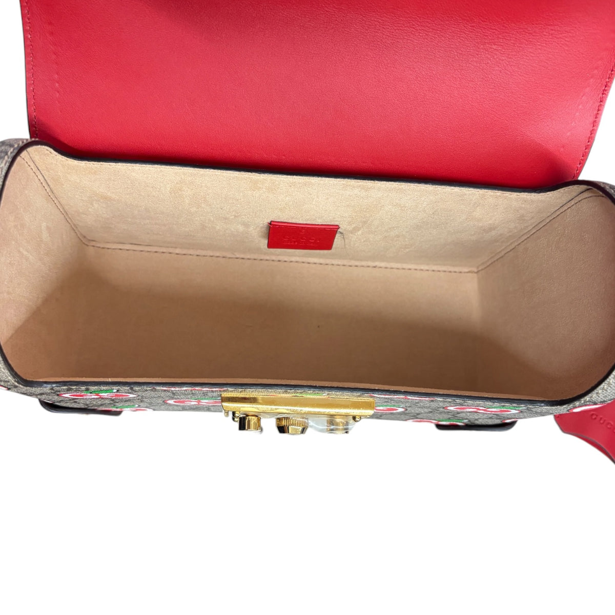GUCCI Shoulder Bag 603221 Brown / Red