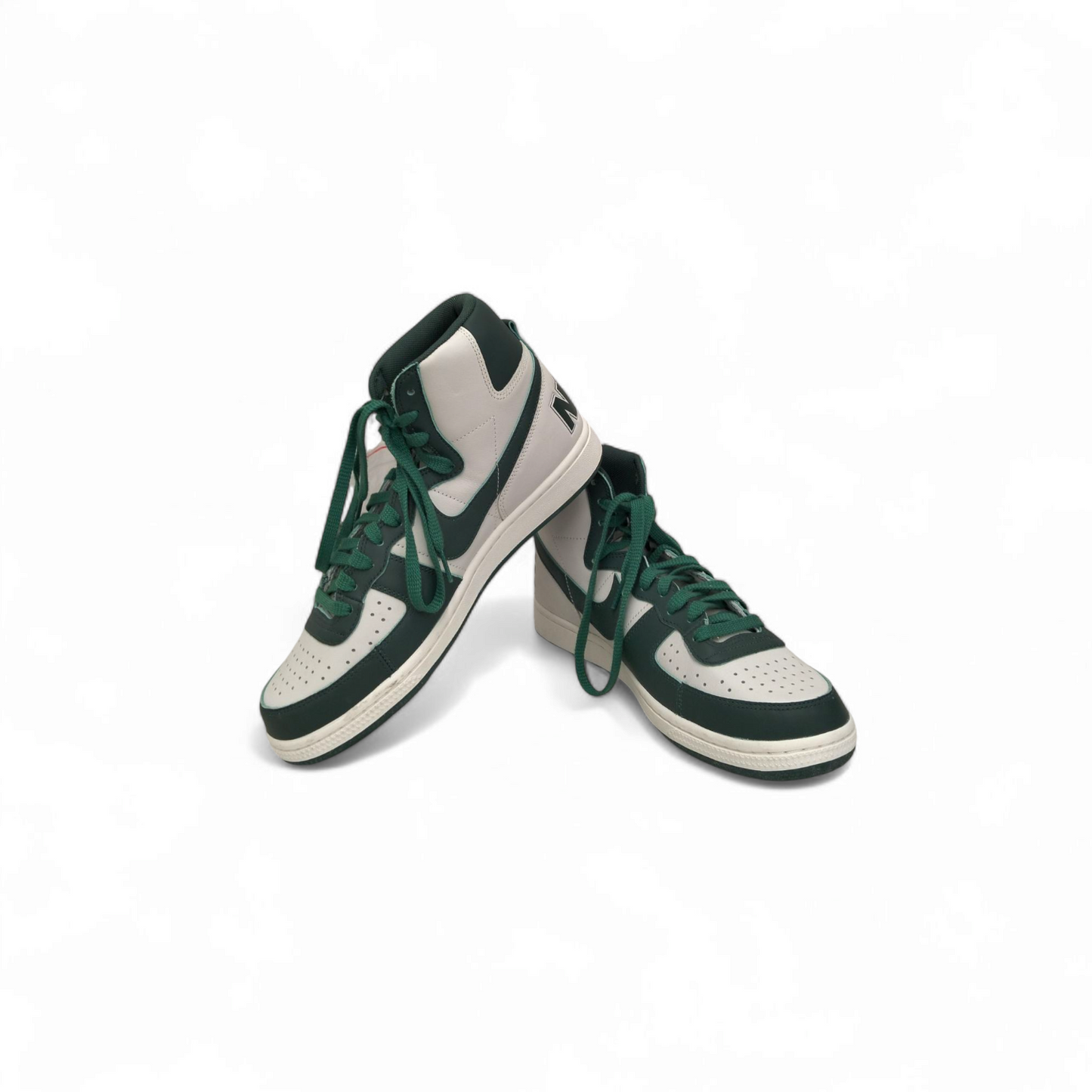 NIKE Sneaker SIZE 9.5US FD0650-100 Mens White/Green Rank B