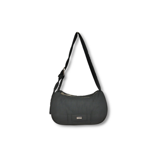 STAND OIL Shoulder Bag Black *Stain* Rank B