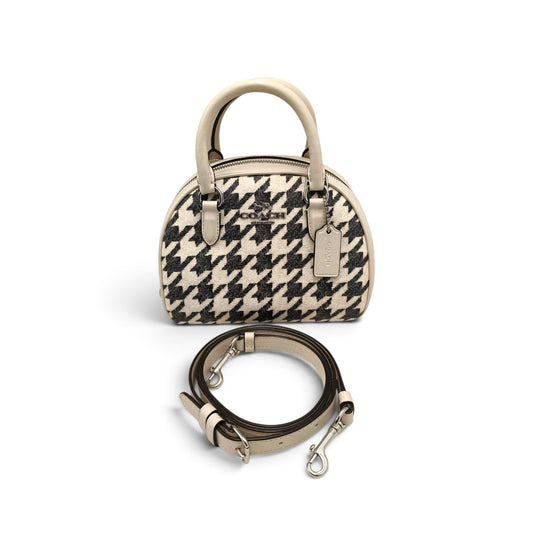 COACH 2WAY Bag CJ628 Beige And Black Rank B
