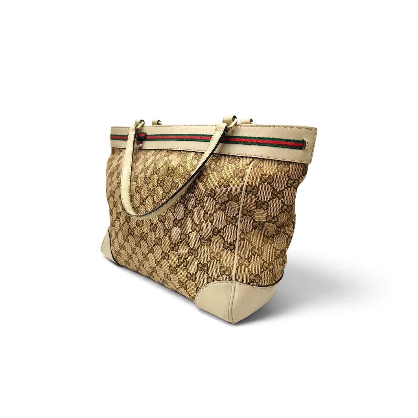 GUCCI Tote Bag 257061 Brown *Scratch/Damage/Stain* Rank B