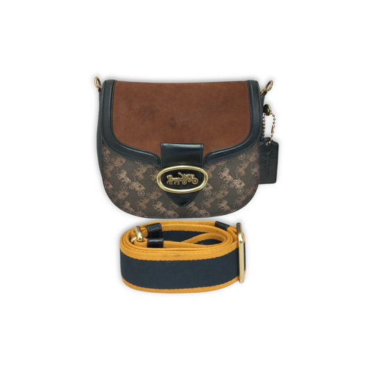 COACH Shoulder  Bag D2057-88236 Brown *Stain TAG Damage* Rank B