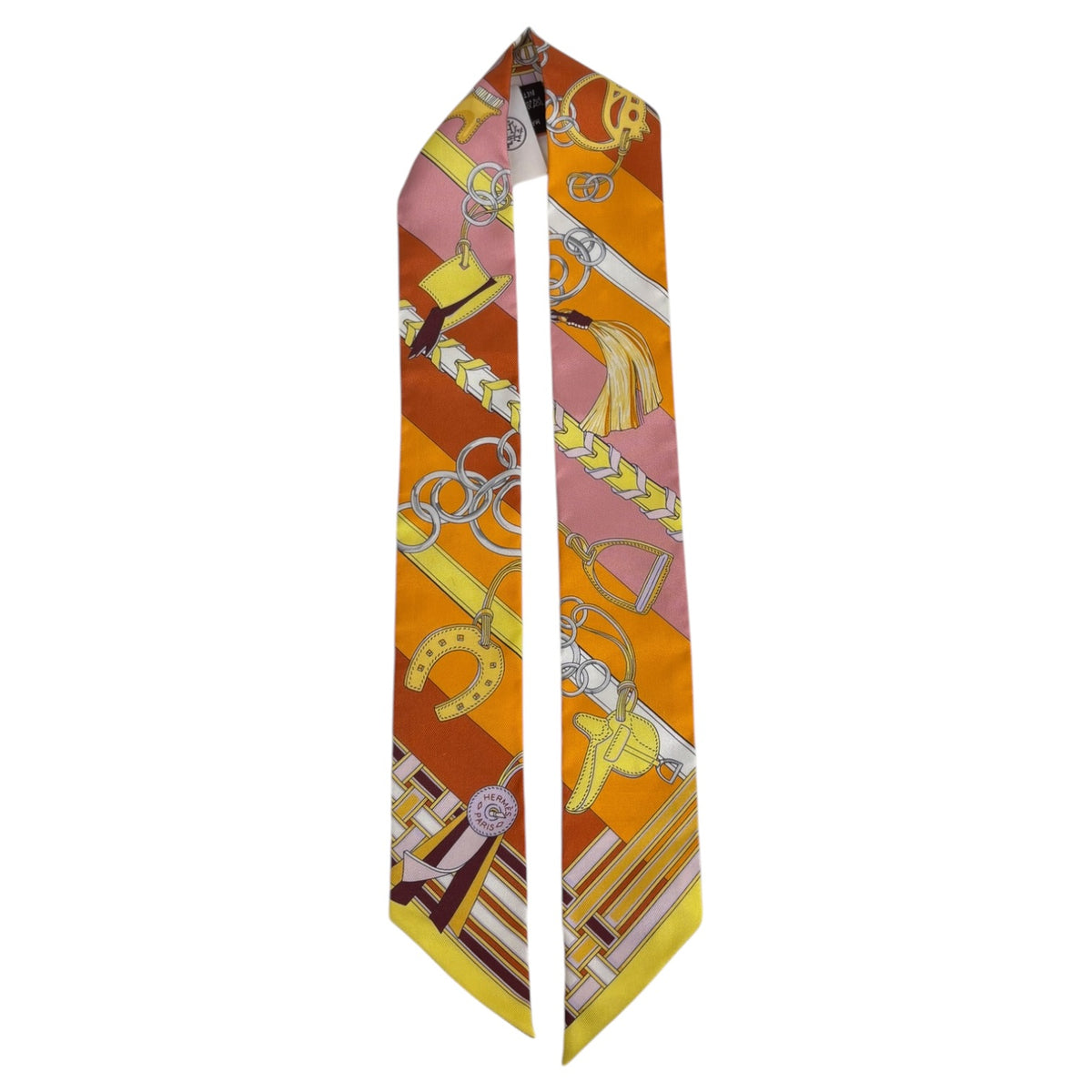 HERMES twilly BRIDES ET GRIS Multi Color Rank (B)
