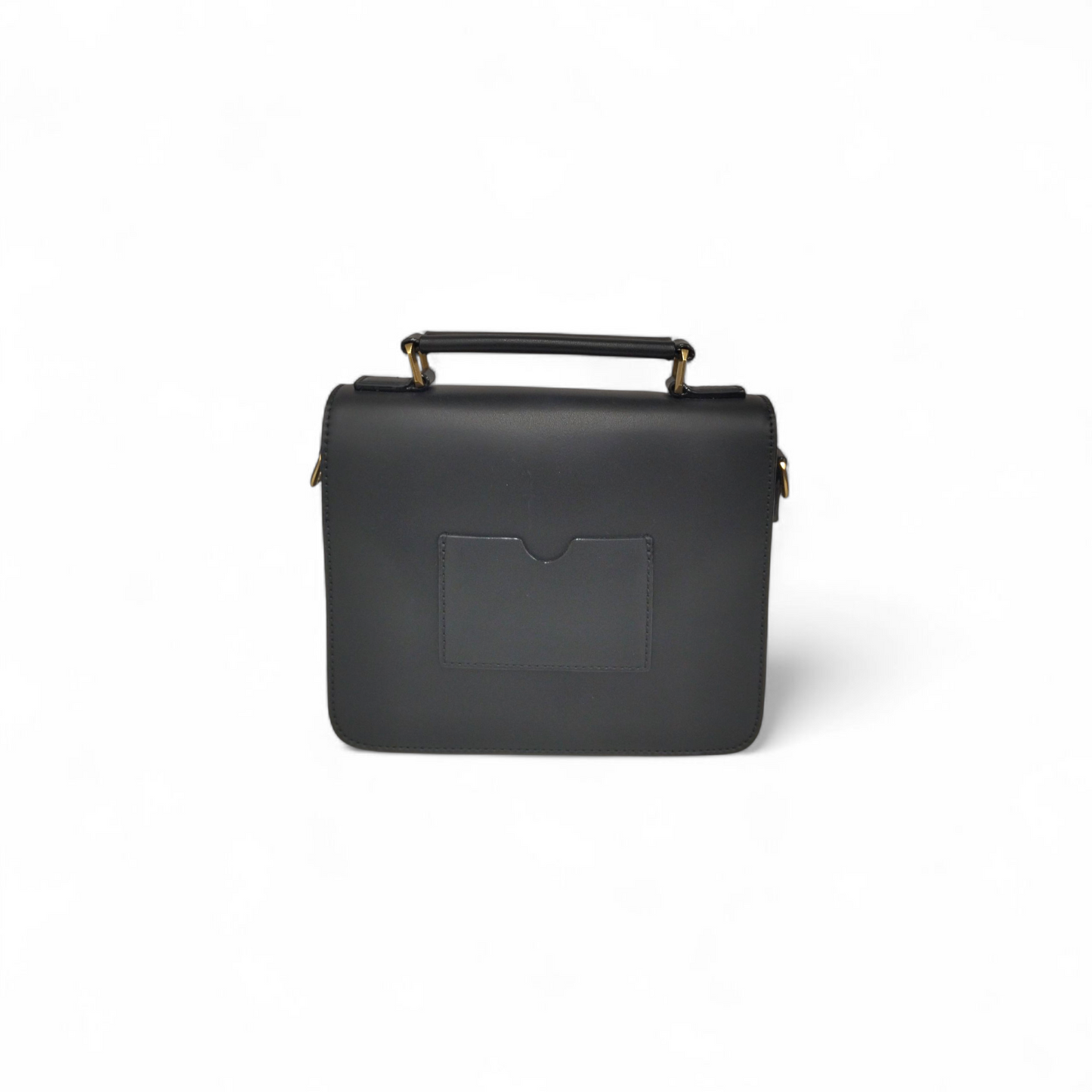 CHARLES & KEITH 2WAY Bag 80160091-1 Black Front Flap Top Handle Crossbody Bag Rank(A)