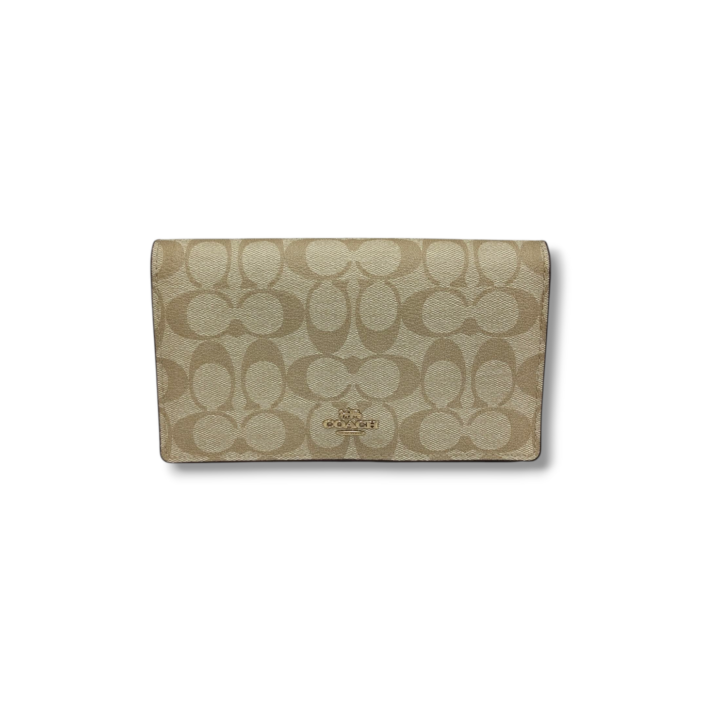COACH Shoulder Bag 3036 Ivory and Pink Rank B