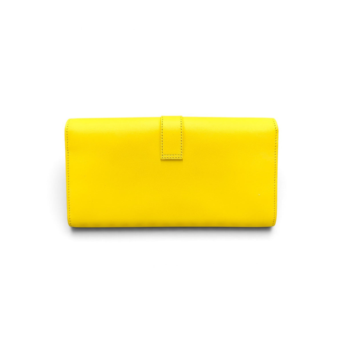 Yves Saint Laurent Long Wallet Yellow Small INN3149951013 Y Line Continental *Stain* Rank AB