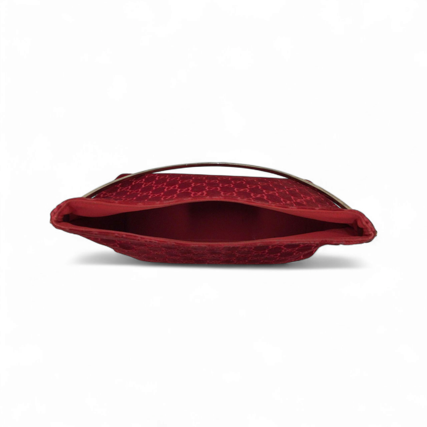 GUCCI Velvet One Shoulder Bag 001-3444 Red Damage 1978 Rank B