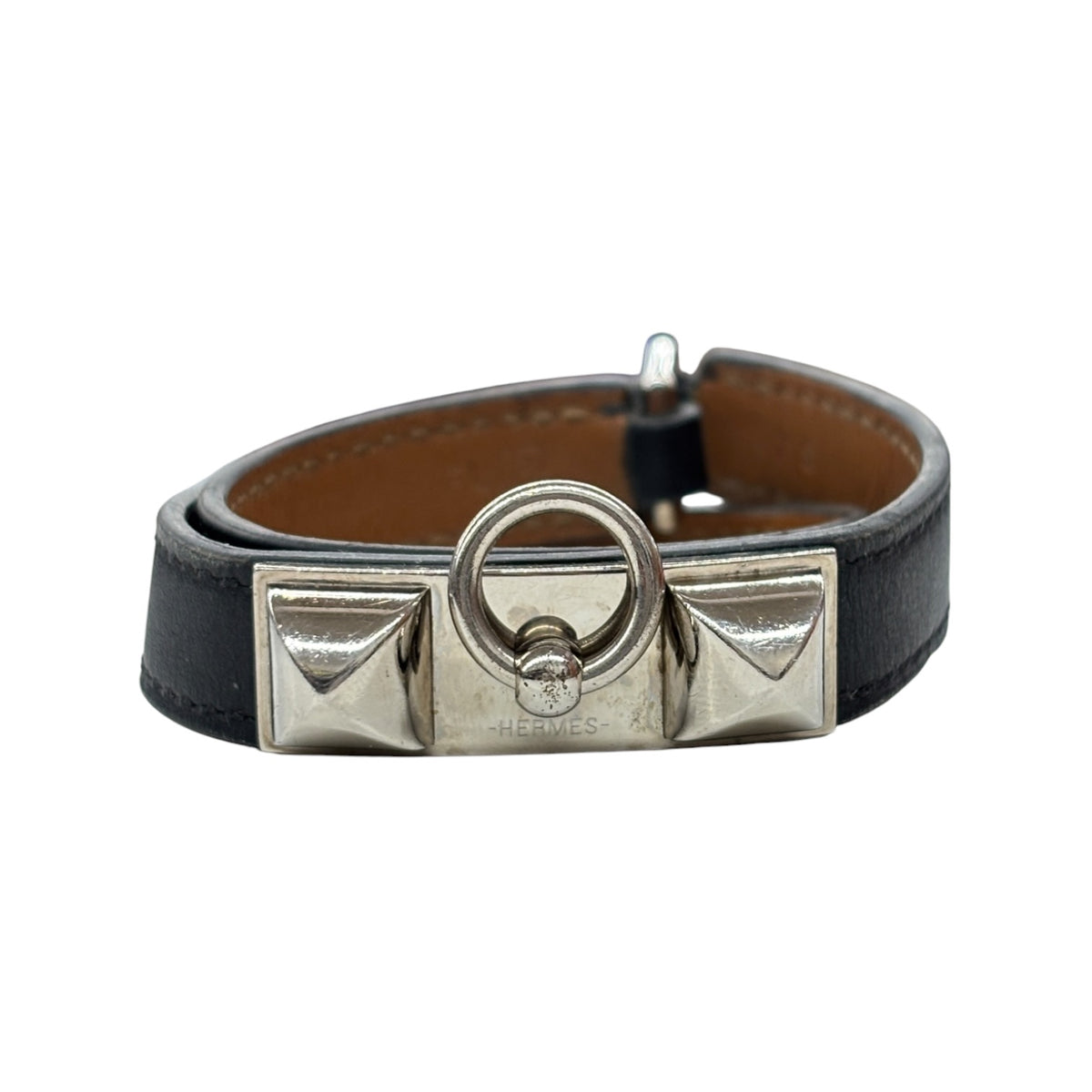 HERMES Bracelet size XS Black