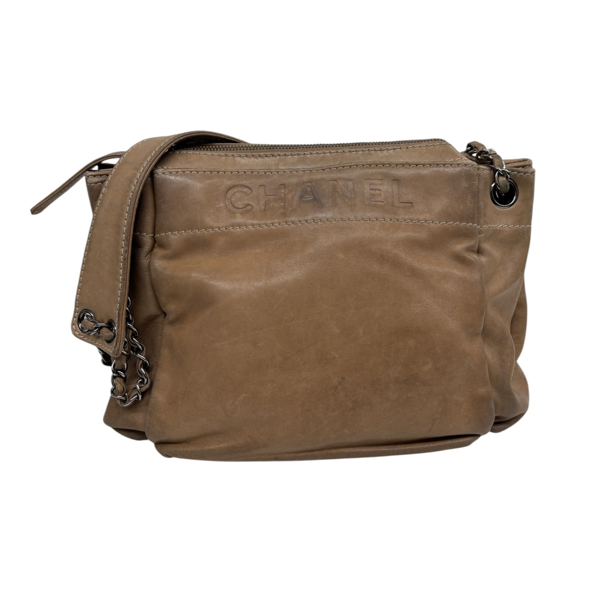 CHANEL Shoulder Bag 9439661 Brown Damage