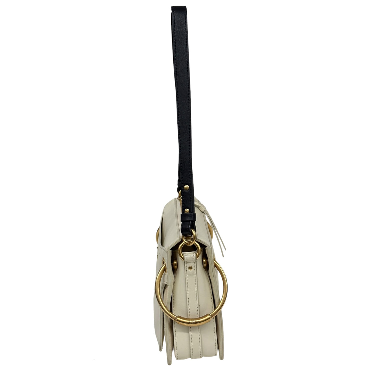 CHLOE 2 Way Bag Beige Stain