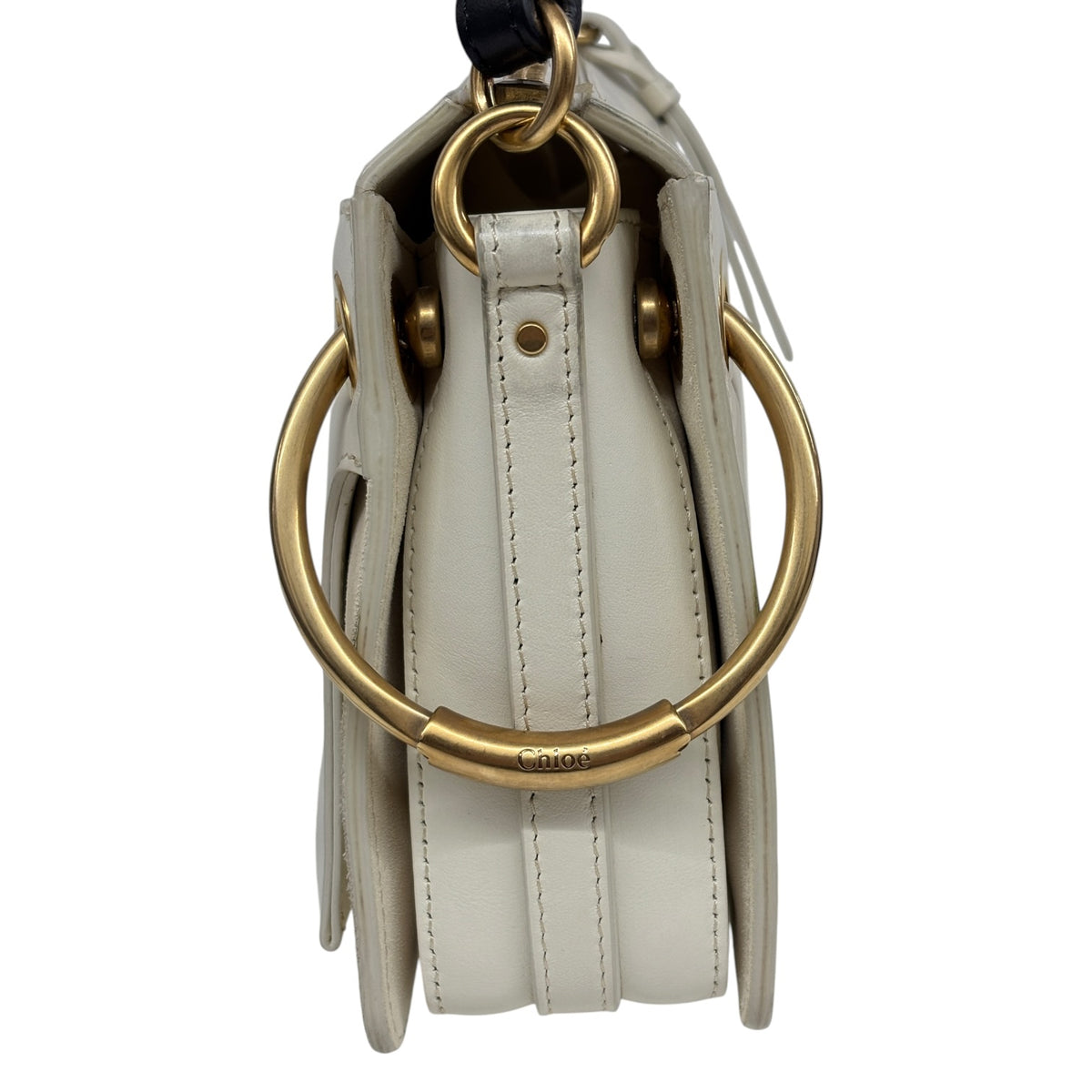 CHLOE 2 Way Bag Beige Stain