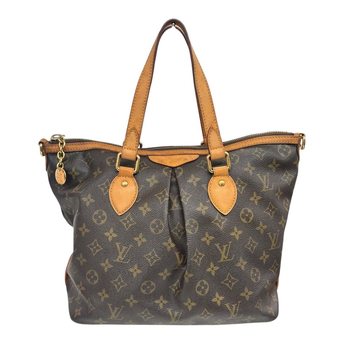 LOUIS VUITTON Handbag Monogram M40145 Brown Damage/Stain Rank (BC)