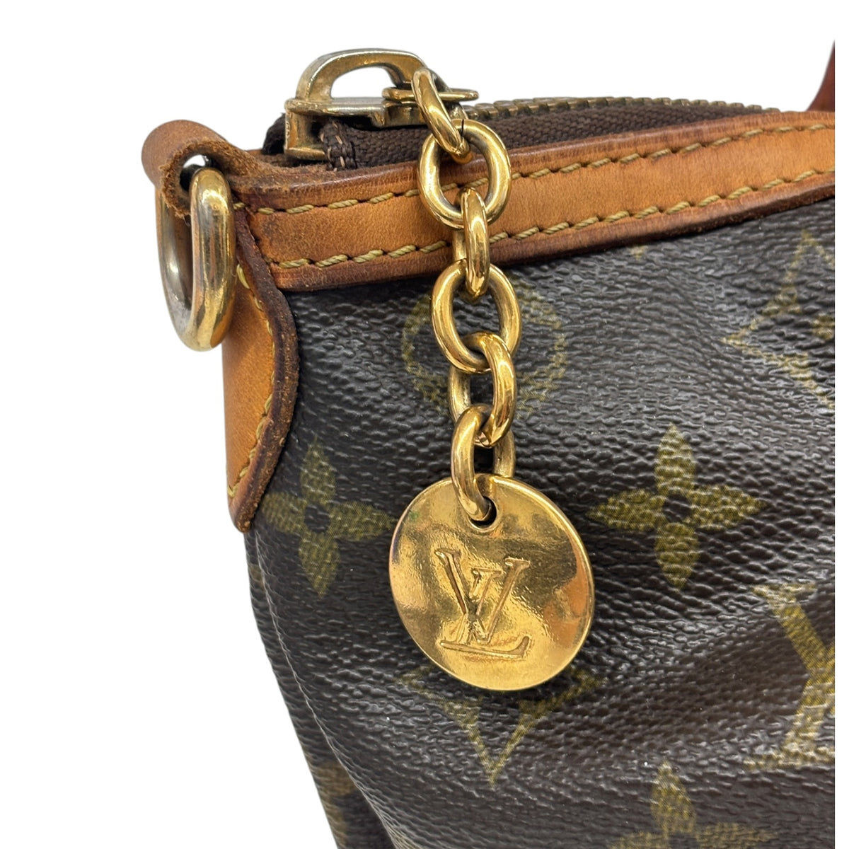 LOUIS VUITTON Handbag Monogram M40145 Brown Damage/Stain Rank (BC)