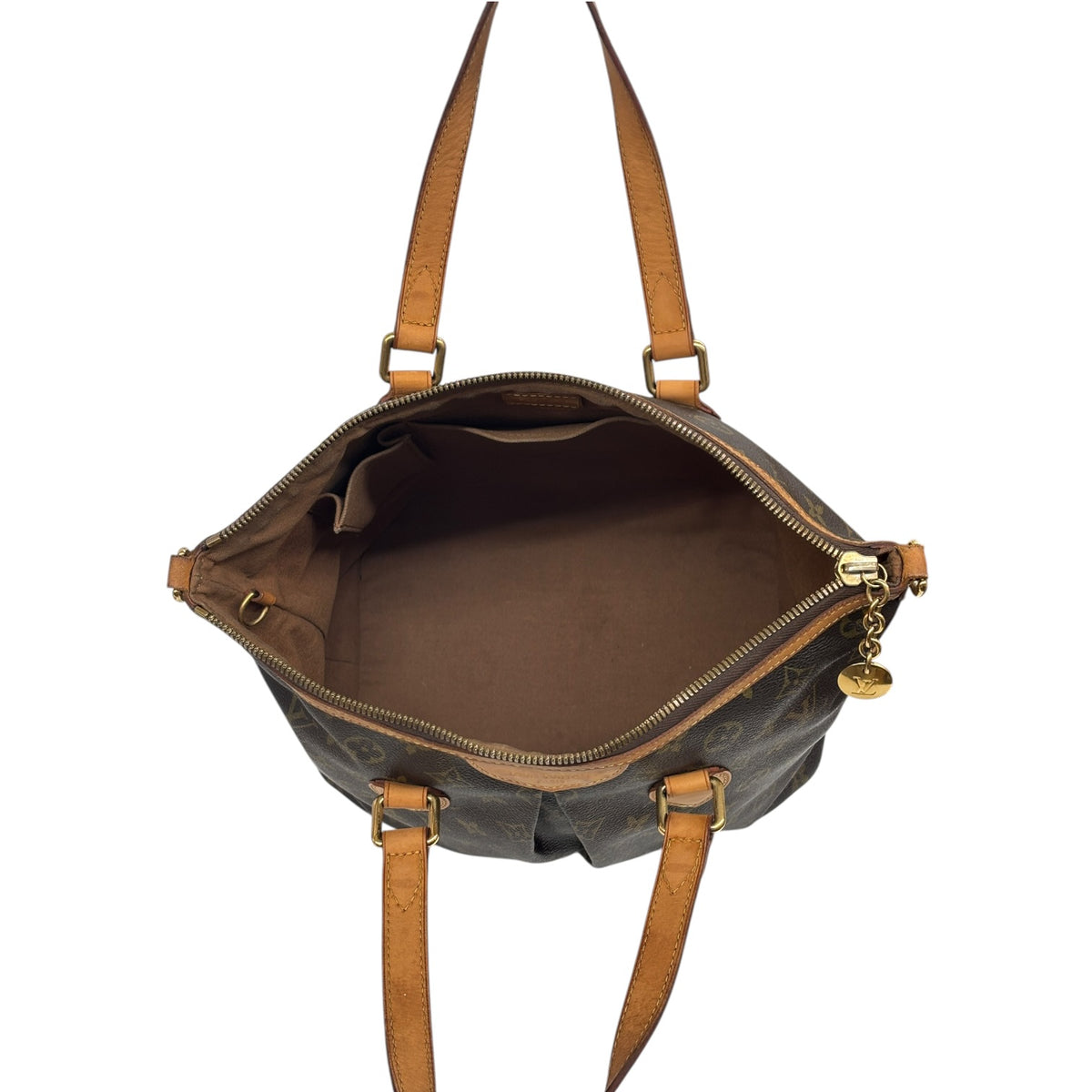 LOUIS VUITTON Handbag Monogram M40145 Brown Damage/Stain Rank (BC)