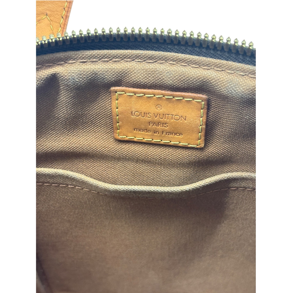 LOUIS VUITTON Handbag Monogram M40145 Brown Damage/Stain Rank (BC)