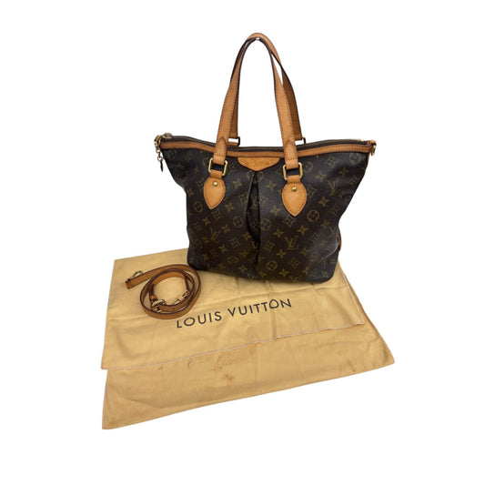 LOUIS VUITTON Handbag Monogram M40145 Brown Damage/Stain Rank (BC)