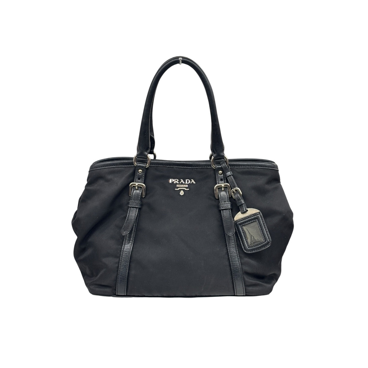 Prada 2Way Bag BN1841 Black Stain/Damage 173 Rank (B)