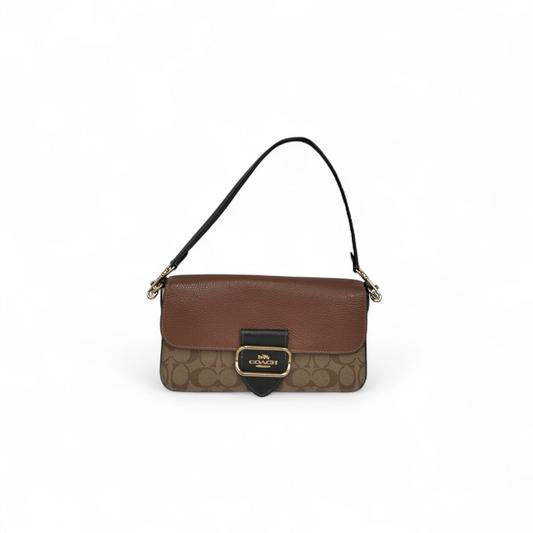 COACH Shoulder Bag CE560 Brown Rank (B)