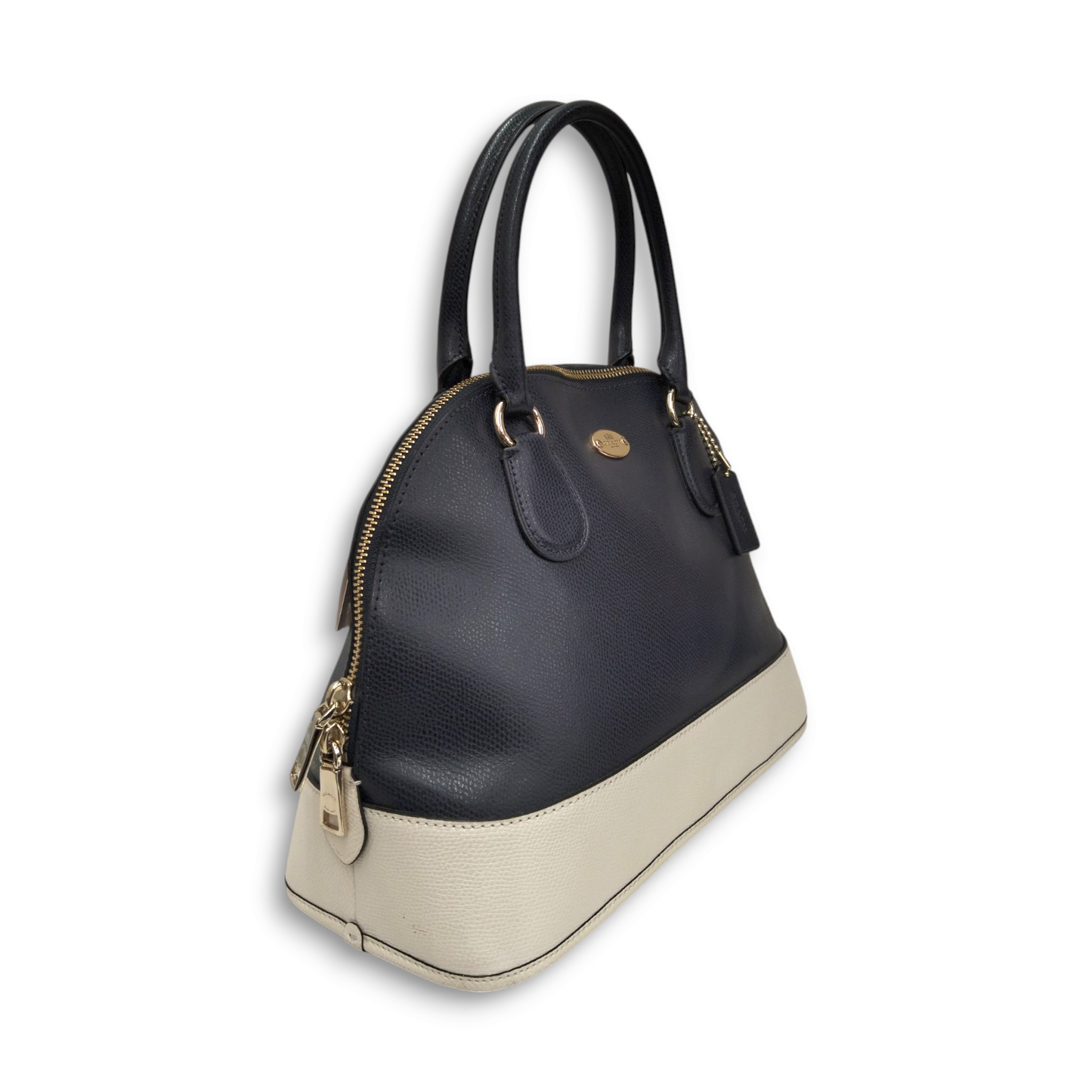 COACH 2WAY Bag F34491 Navy/Beige Rank AB