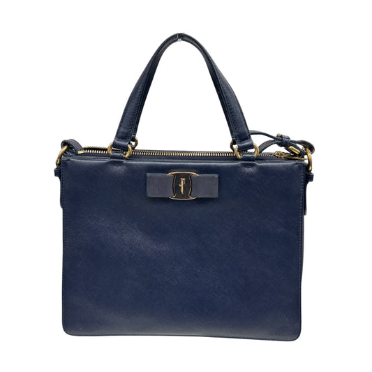 SALVATORE  FERRAGAMO 2WAY BAG AB-21EZ98 NAVY