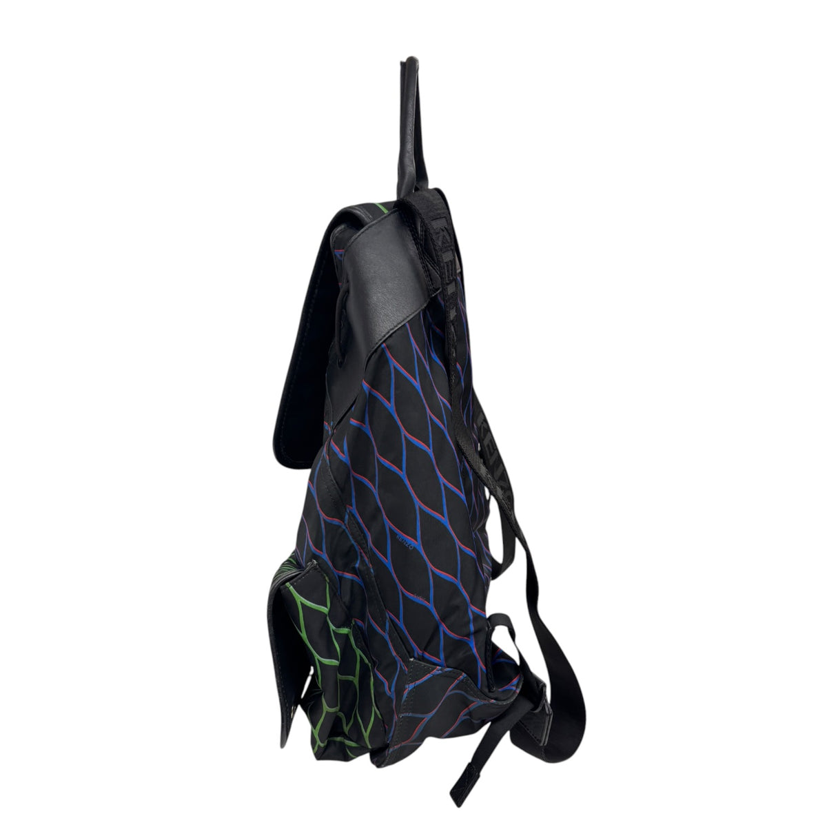 H&M BACKPACK BLACK/GREEN/NAVY