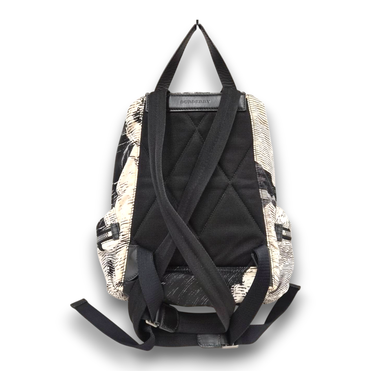 BURBERRY Rucksack R0EVEINT33SIB Beige/Black Rank(B) Stain