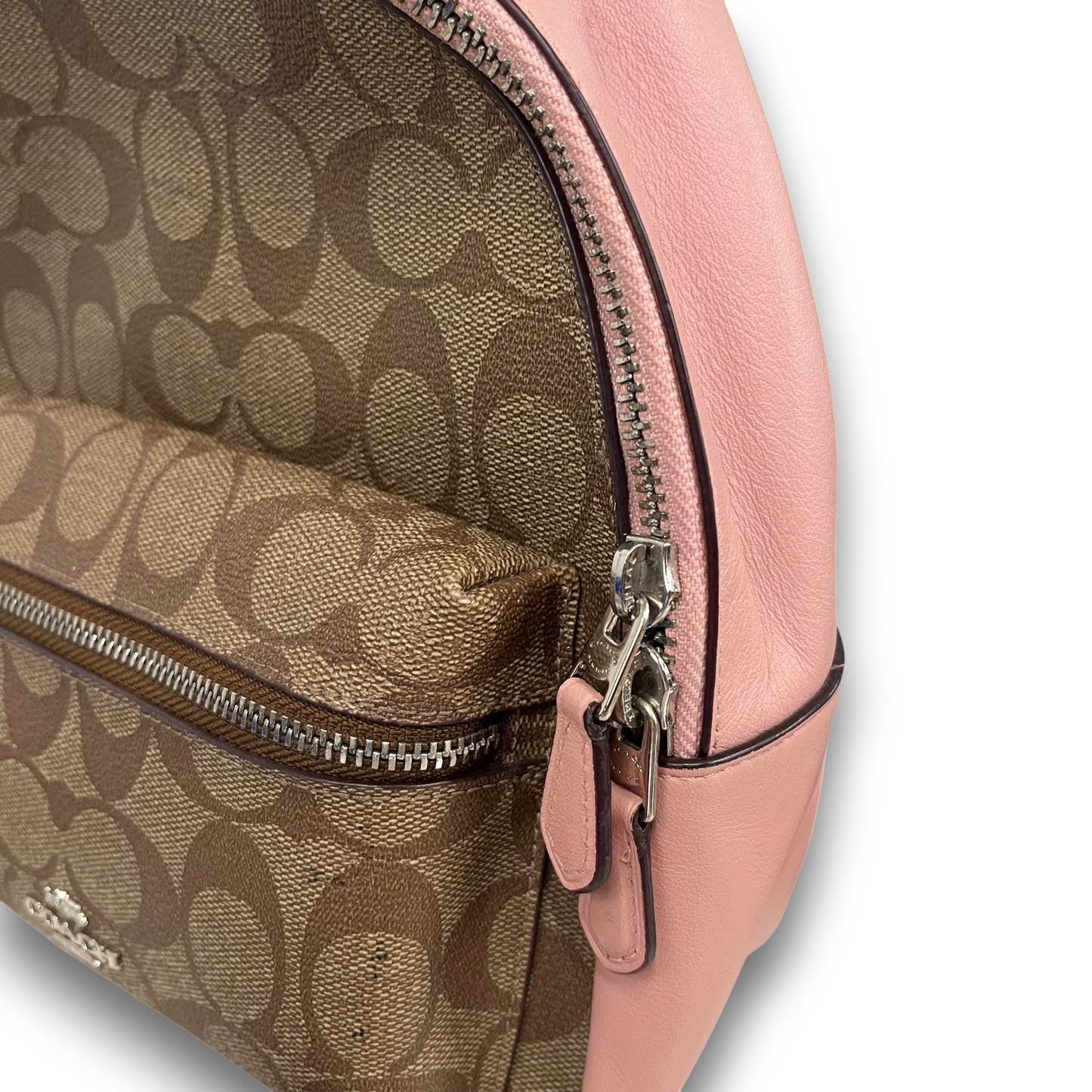 COACH Rucksack F58315 Pink And Brown Rank(B) Tag Damage