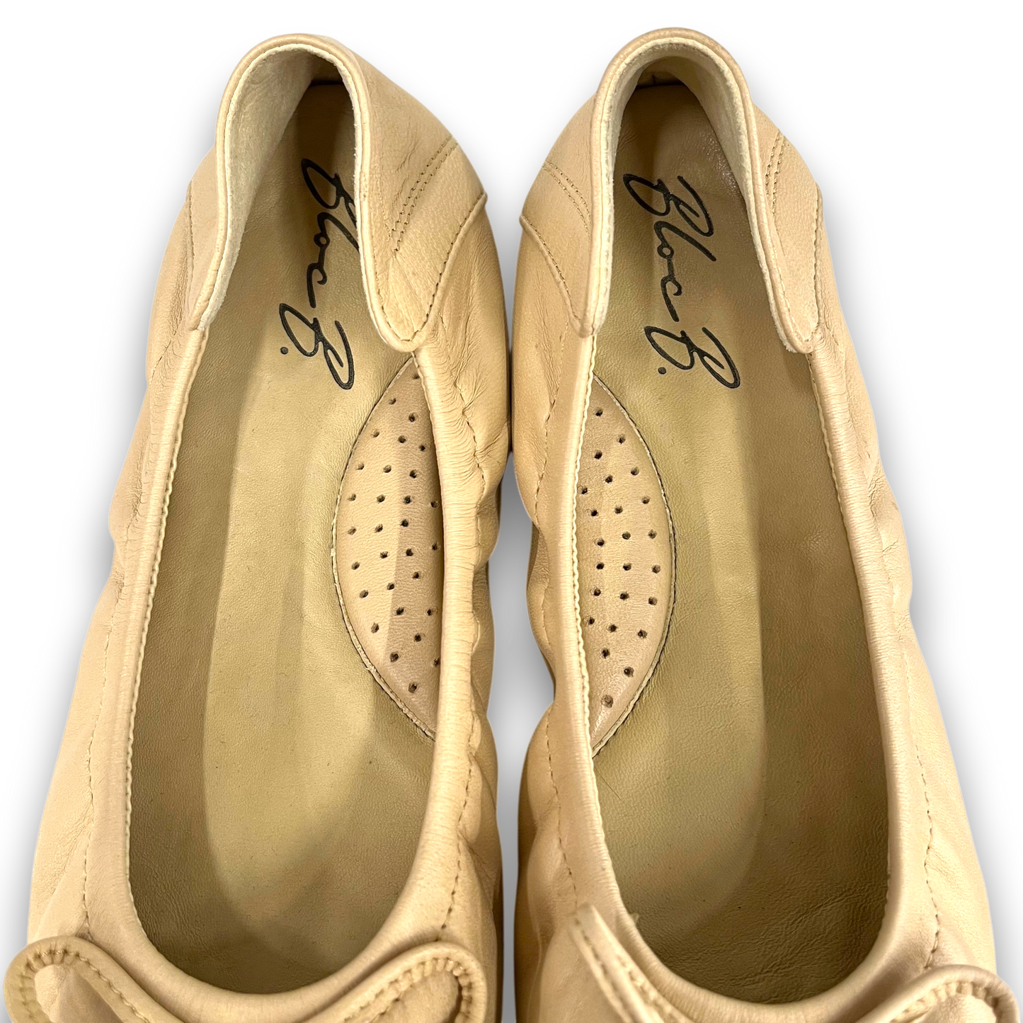 Bloc B. Pumps SIZE 38 Lady's Beige/Black Rank(B)