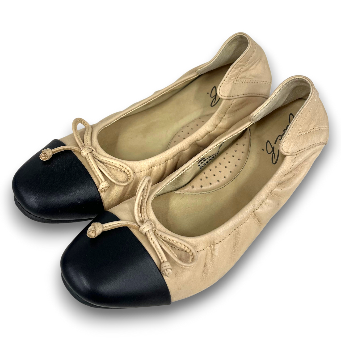 Bloc B. Pumps SIZE 38 Lady's Beige/Black Rank(B)