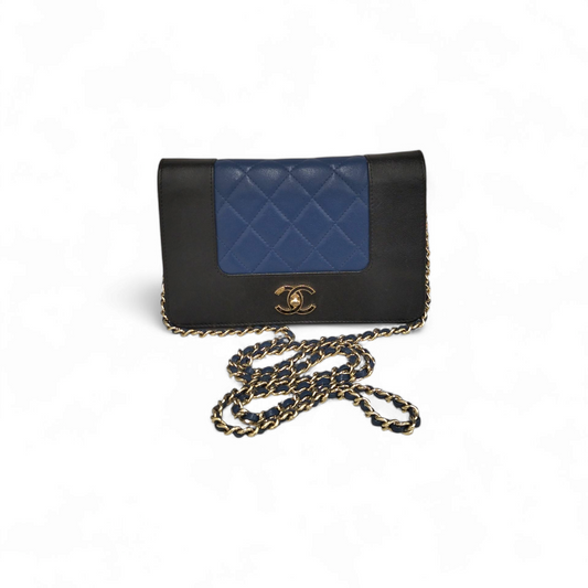 CHANEL Bag Black/Blue Damage 23898002 Rank (BC)