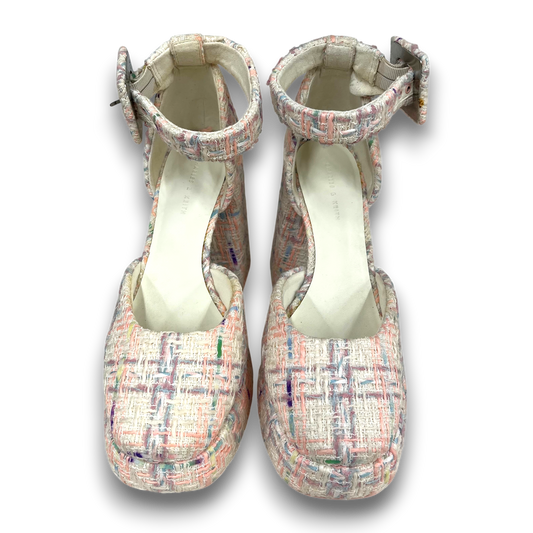 CHARLES & KEITH Heel Pumps SIZE 39 Lady's Pink Pastel Rank(B)