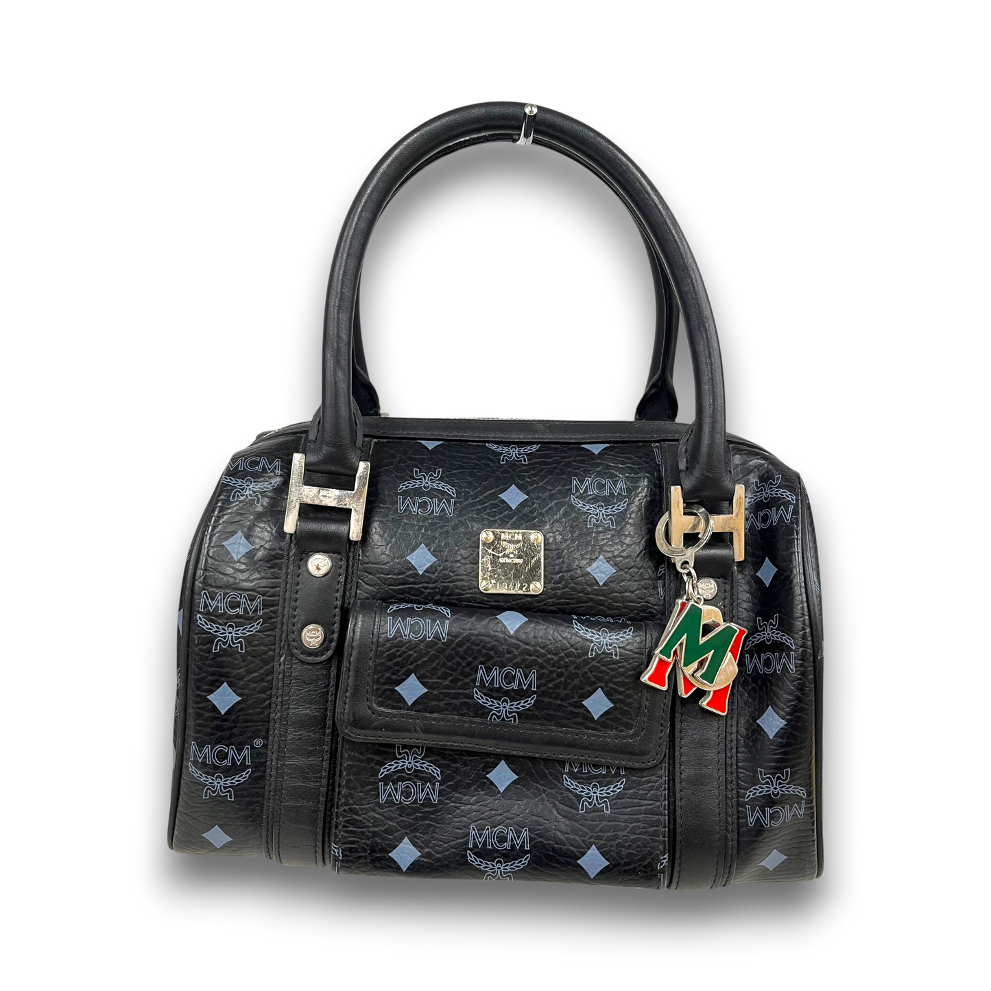 MCM Handbag MWT1AIV02RW001 Black Rank(B)