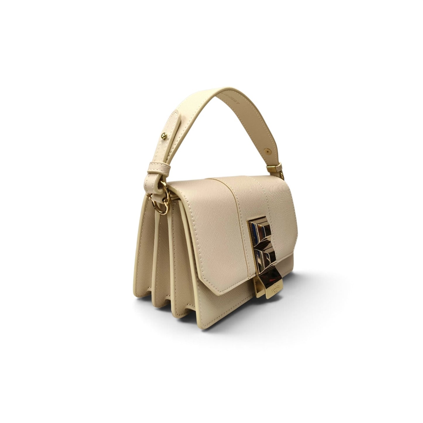A TREASURE BOX 2WAY Bag Ivory *Stain* Rank B
