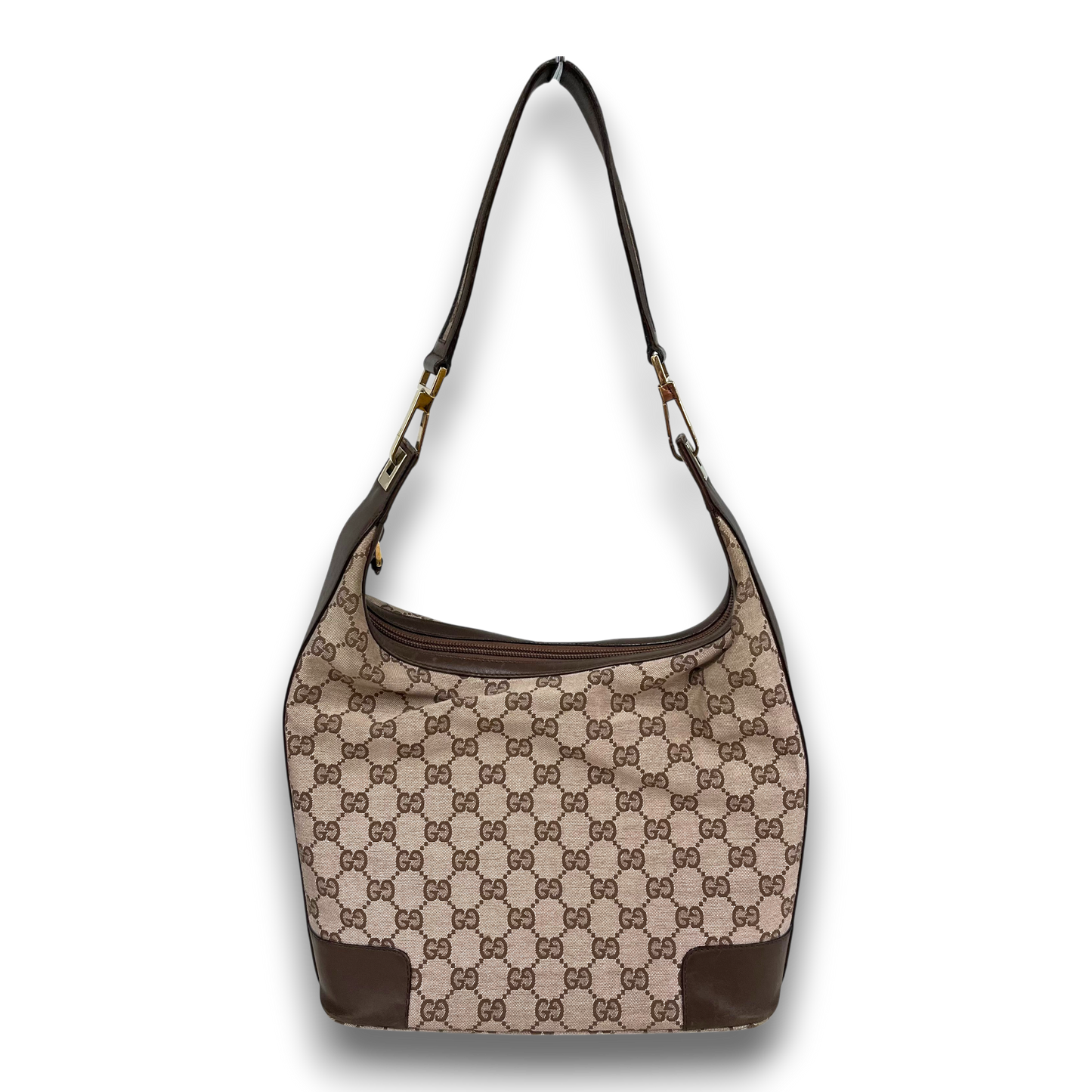 GUCCI Shoulder Bag 001-4204 203998 Brown Rank(B) Damage
