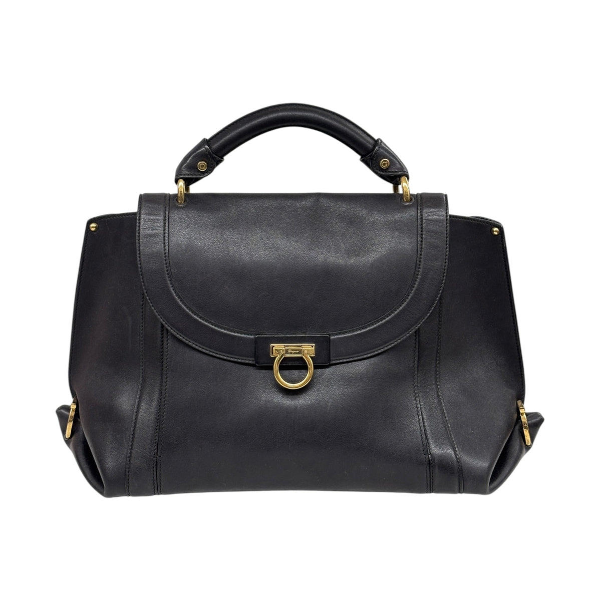 SALVATORE FERRAGAMO 2 WAY Bag FZ-2-G395 Black